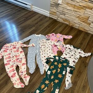 Assorted Kids One Pieces Set / pajama 18-24 months